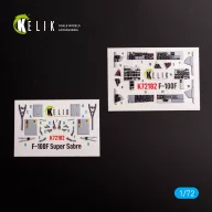   Kelik F-100F - interior 3D decals for Trumpeter kit 1:72 (K72182)