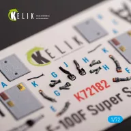   Kelik F-100F - interior 3D decals for Trumpeter kit 1:72 (K72182)