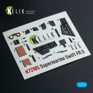 Kelik Supermarine Swift FR.5 - interior 3D decals for AirFix kit 1:72 (K72185)