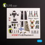   Kelik F-4B Phantom - interior 3D decals for FineMolds kit 1:72 (K72187)