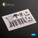 Kelik F-1 Support Fighter - interior 3D decals for Platz kit 1:72 (K72191)