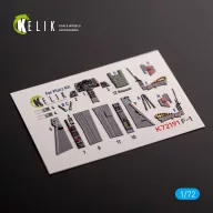   Kelik F-1 Support Fighter - interior 3D decals for Platz kit 1:72 (K72191)