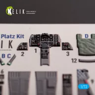   Kelik F-1 Support Fighter - interior 3D decals for Platz kit 1:72 (K72191)