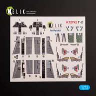   Kelik T-2 Advanced Trainer - interior 3D decals for Platz kit 1:72 (K72192)