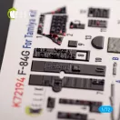 Kelik F-84G Thunderjet - interior 3D decals for Tamiya kit 1:72 (K72194)