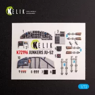   Kelik Ju-52 - interior 3D decals for Italeri kit 1:72 (K72196)