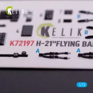   Kelik H-21 Flying Banana - interior 3D decals for Italeri kit 1:72 (K72197)