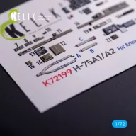   Kelik H-75A1/AR - interior 3D decals for Arma Hobby kit 1:72 (K72199)