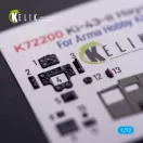 Kelik Ki-43-II Hayabusa - interior 3D decals for Arma Hobby kit 1:72 (K72200)