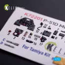 Kelik P-51D Mustang - interior 3D decals for Tamiya kit 1:72 (K72201)