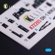   Kelik OH-1 NINJA - interior 3D decals for Aoshima kit 1:72 (K72205)