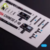   Kelik Z-10 Chinese - interior 3D decals for HobbyBoss kit 1:72 (K72206)