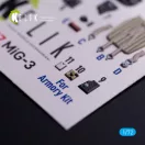 Kelik MiG-3 - interior 3D decals for Armory kit 1:72 (K72207)
