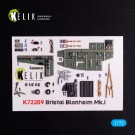   Kelik Bristol Bleninheim Mk.1 - interior 3D decals for Airfix kit 1:72 (K72209)