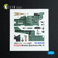   Kelik Bristol Blenheim Mk.IV - interior 3D decals for Airfix kit 1:72 (K72210)