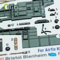   Kelik Bristol Blenheim Mk.IV - interior 3D decals for Airfix kit 1:72 (K72210)