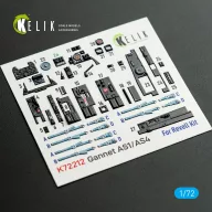   Kelik Gannet AS1/AS4 - interior 3D decals for Revell kit 1:72 (K72212)