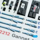 Kelik Gannet AS1/AS4 - interior 3D decals for Revell kit 1:72 (K72212)