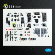   Kelik F-14A Tomcat - interior 3D decals for HobbyBoss kit 1:72 (K72217)