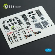   Kelik F-14A Tomcat - interior 3D decals for HobbyBoss kit 1:72 (K72217)