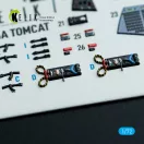 Kelik F-14A Tomcat - interior 3D decals for HobbyBoss kit 1:72 (K72217)