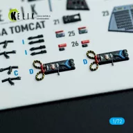   Kelik F-14A Tomcat - interior 3D decals for HobbyBoss kit 1:72 (K72217)
