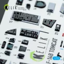 Kelik F-14B Tomcat - interior 3D decals for HobbyBoss kit 1:72 (K72218)