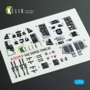 Kelik F-14D Super Tomcat - interior 3D decals for HobbyBoss kit 1:72 (K72219)