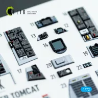   Kelik F-14D Super Tomcat - interior 3D decals for HobbyBoss kit 1:72 (K72219)