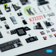   Kelik F-14D Super Tomcat - interior 3D decals for Academy kit 1:72 (K72221)