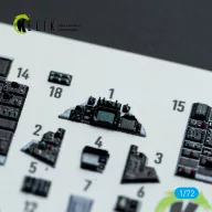   Kelik F-14D Super Tomcat - interior 3D decals for Academy kit 1:72 (K72221)