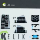 Kelik F-14D Super Tomcat - interior 3D decals for Academy kit 1:72 (K72221)