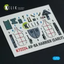 Kelik AV-8A Harrier (early) - interior 3D decals for Italeri kit 1:72 (K72224)