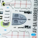 Kelik AV-8A Harrier (early) - interior 3D decals for Italeri kit 1:72 (K72224)