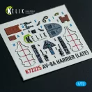 Kelik AV-8A Harrier (late) - interior 3D decals for Italeri kit 1:72 (K72225)