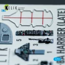 Kelik AV-8A Harrier (late) - interior 3D decals for Italeri kit 1:72 (K72225)