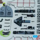 Kelik AV-8A Harrier (late) - interior 3D decals for Italeri kit 1:72 (K72225)