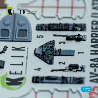   Kelik AV-8A Harrier (late) - interior 3D decals for Italeri kit 1:72 (K72225)