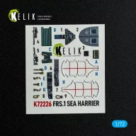   Kelik FRS.1 SEA Harrier - interior 3D decals for Italeri kit 1:72 (K72226)