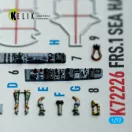 Kelik FRS.1 SEA Harrier - interior 3D decals for Italeri kit 1:72 (K72226)