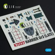   Kelik Harrier Gr3 (Late)- interior 3D decals for Italeri kit 1:72 (K72227)