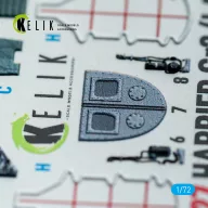   Kelik Harrier Gr3 (Late)- interior 3D decals for Italeri kit 1:72 (K72227)