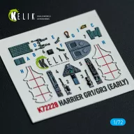   Kelik Harrier Gr1/Gr3 (Early) - interior 3D decals for Italeri kit 1:72 (K72228)