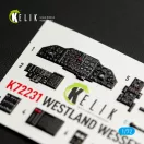 Kelik WESTLAND WESSEX HC.2 - interior 3D decals for AirFix kit 1:72 (K72231)