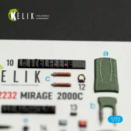   Kelik Mirage-2000C - interior 3D decals for DreamModel kit 1:72 (K72232)