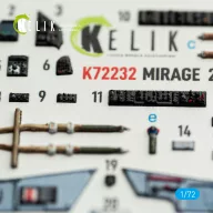   Kelik Mirage-2000C - interior 3D decals for DreamModel kit 1:72 (K72232)