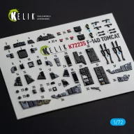   Kelik F-14D Tomcat - interior 3D decals for Tamiya 1:72 (K72235)