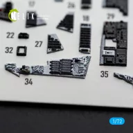  Kelik F-14D Tomcat - interior 3D decals for Tamiya 1:72 (K72235)