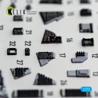   Kelik F-14D Tomcat - interior 3D decals for Tamiya 1:72 (K72235)