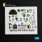 Kelik Spitfire PR A/B/E Types - interior 3D decals for IBG Models kit 1:72 (K72237)